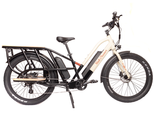 Vista Cruiser Electric Bicycle - Black & Cream