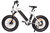 CSC Electric Bicycles XP750-20 Gen-3 Fat Tire E-Bike with 20" Wheels in white left side profile shot.