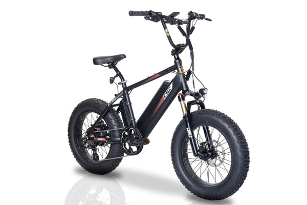 XP750-20 BMX Bar Fat Tire E-Bike W/ 20" Wheels - Black